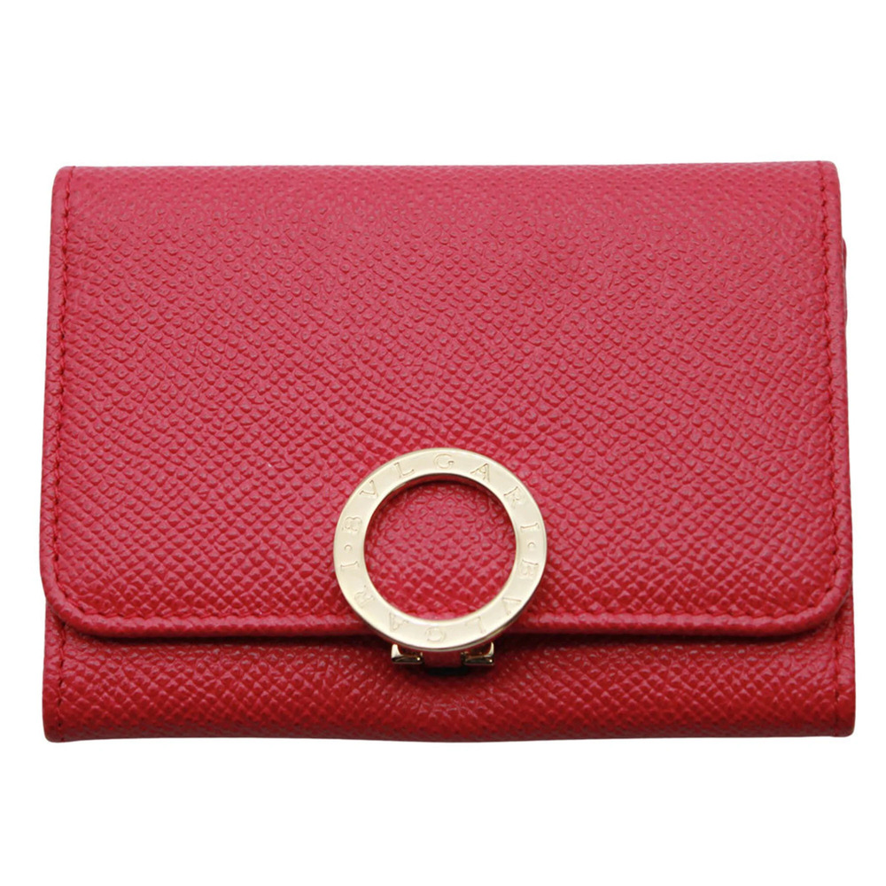 BVLGARI Business Card Holder/Card Case for Women, Brand Leather Pink Compact ...